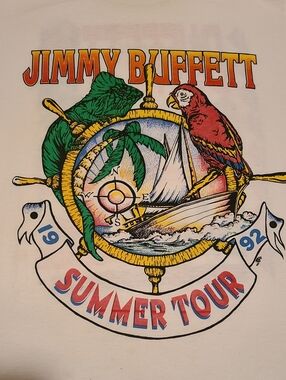 Jimmy Buffett Concert T-shirt 92 Boats Beaches Bars & Ballads 1992 Vintage
